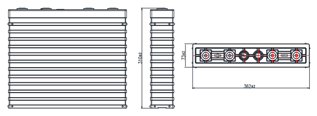 Lifepo4 litio ricaricabile Ion Battery Pack Deep Cycle 12v 400ah per il carrello elevatore 1