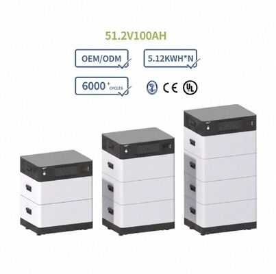 Buon prezzo Sistema di accumulo di energia solare da 10 kWh 15 kWh 20 kWh 51,2 V 80 A Batteria ricaricabile LiFePO4 con certificazione CE UL in linea
