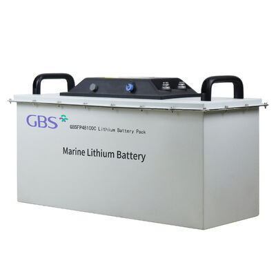Buon prezzo Batteria al litio GBS 48V 100Ah Lifepo4 per uso marino con BMS, approvata CE, 3000 cicli, temperatura operativa -20~65, GBSFP48100C 5KW in linea