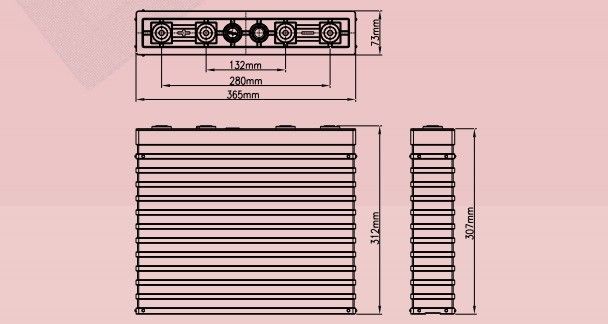 batteria del fosfato del ferro del litio di 48V 400Ah per il ciclo profondo del sistema a energia solare 0